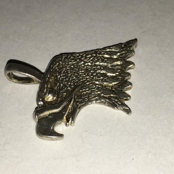 Sterling Silver Eagle Head Pendant - Picture 5 of 14